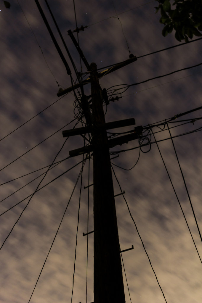 Backyard Electricity Pole